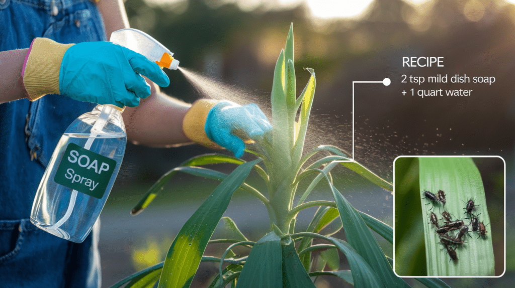 1. Soap Spray Treatment