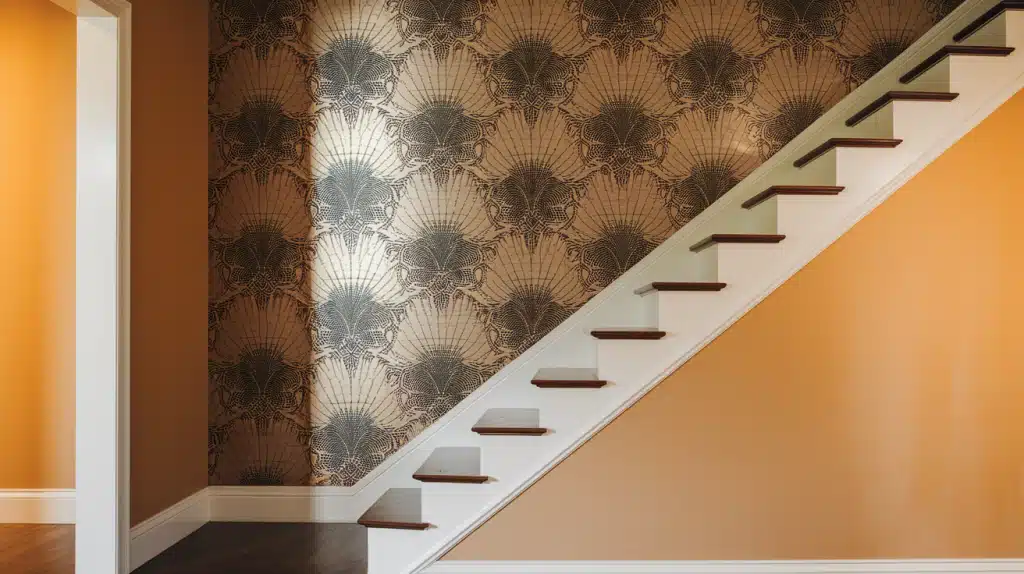 9. Patterned Wallpaper- Create a Focal Point