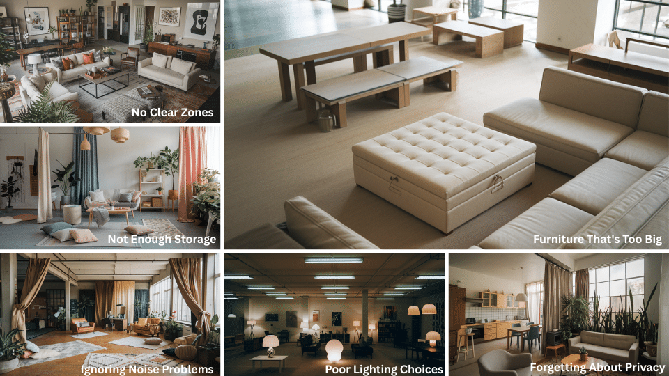 Design Mistakes to Avoid with an Open Plan Room