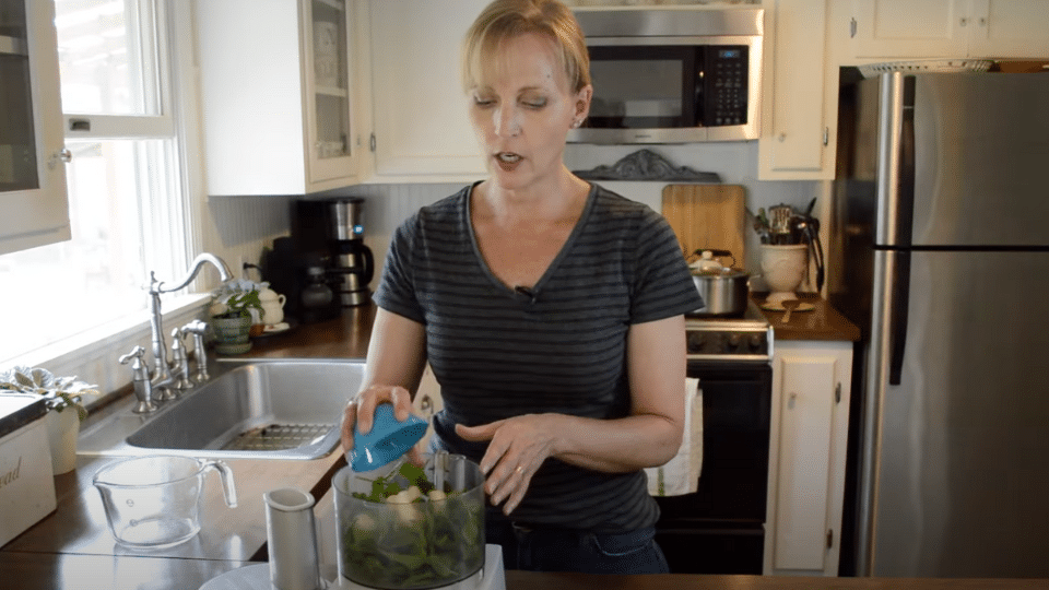 Step 2- Add and Chop Garlic