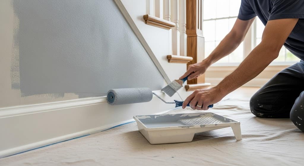 Step 3- Apply Paint to Main Wall Areas