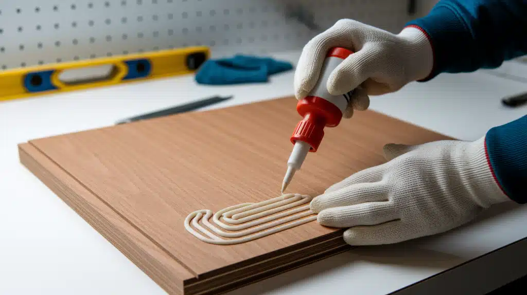 Step 4- Apply Glue and Attach Panels