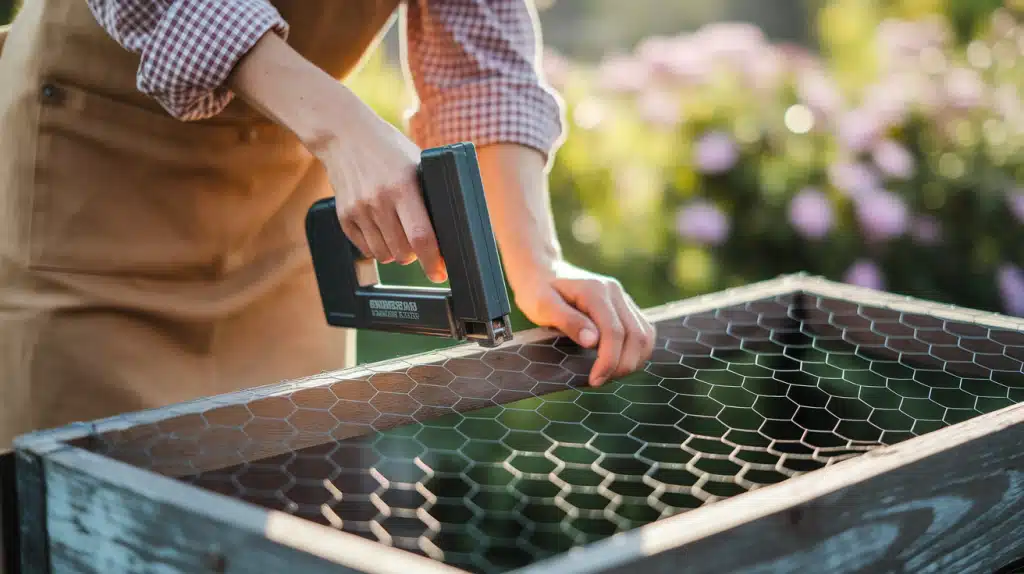 Step 4- Secure the Wire with Staples