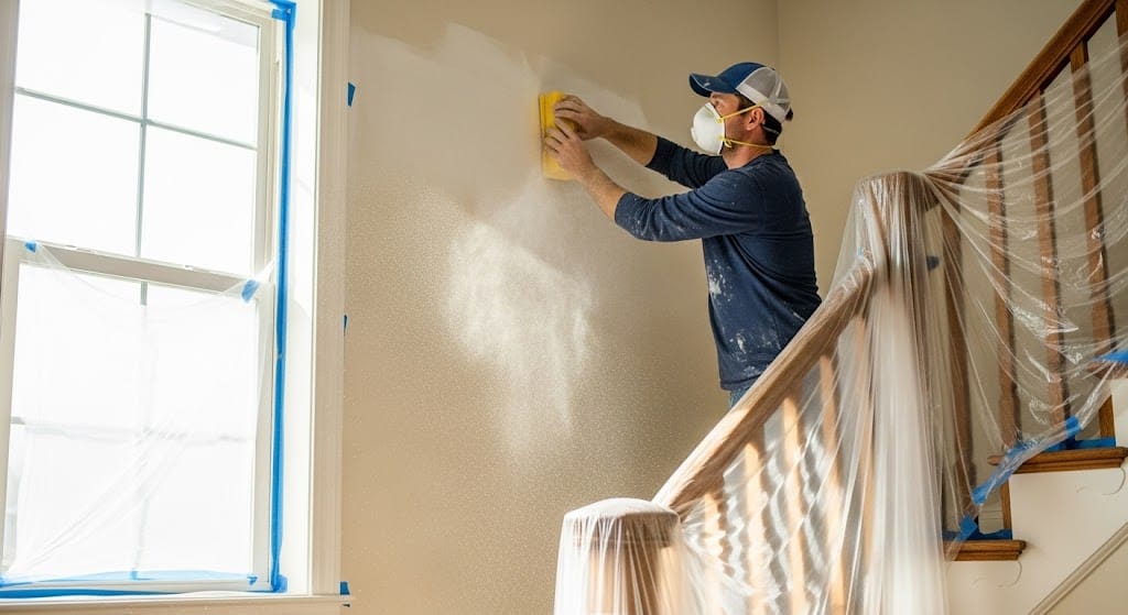 Step 5- Sand Between Paint Coats