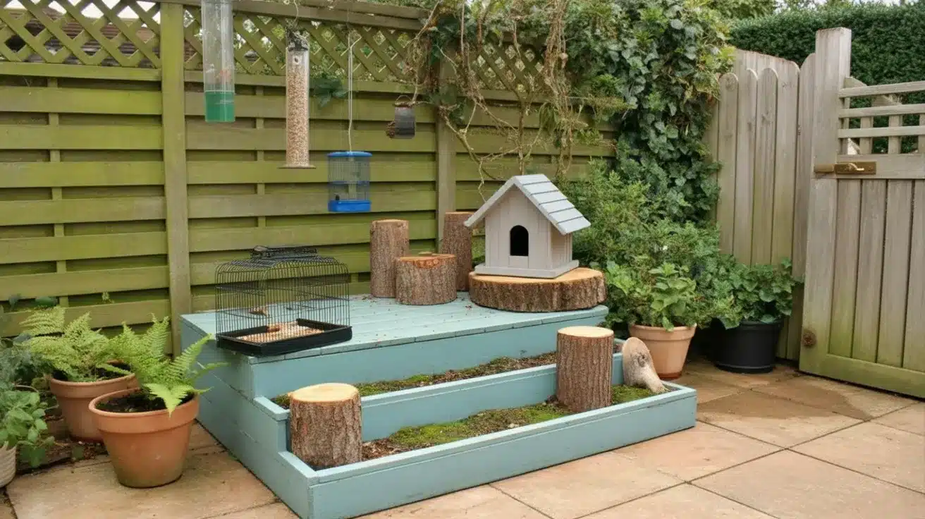 Butterfly Patch and Bird Feeder Corner