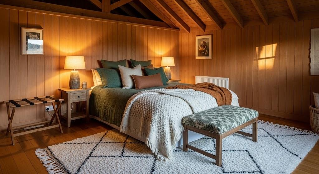 Cabin-Style Guest Bedroom