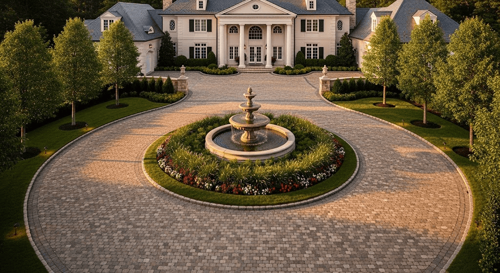 Circular-Driveway-with-Planting-Accents