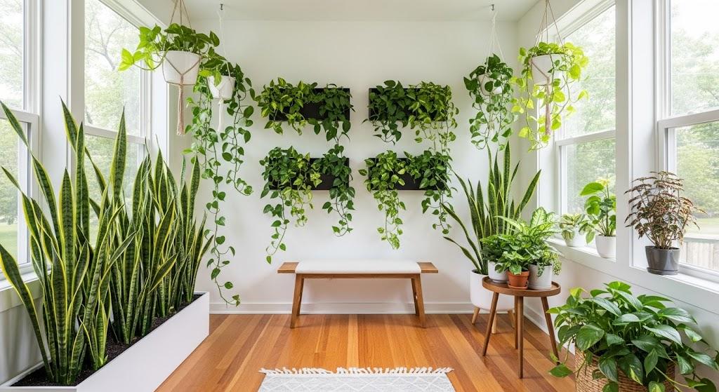 Green Retreat with Indoor Plants