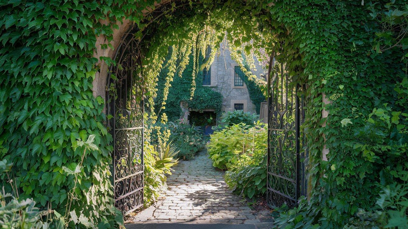 Ivy-Covered Garden Archway