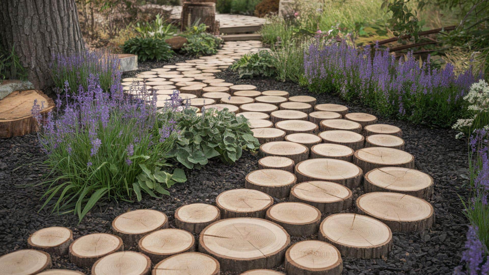Log Slice Walkway