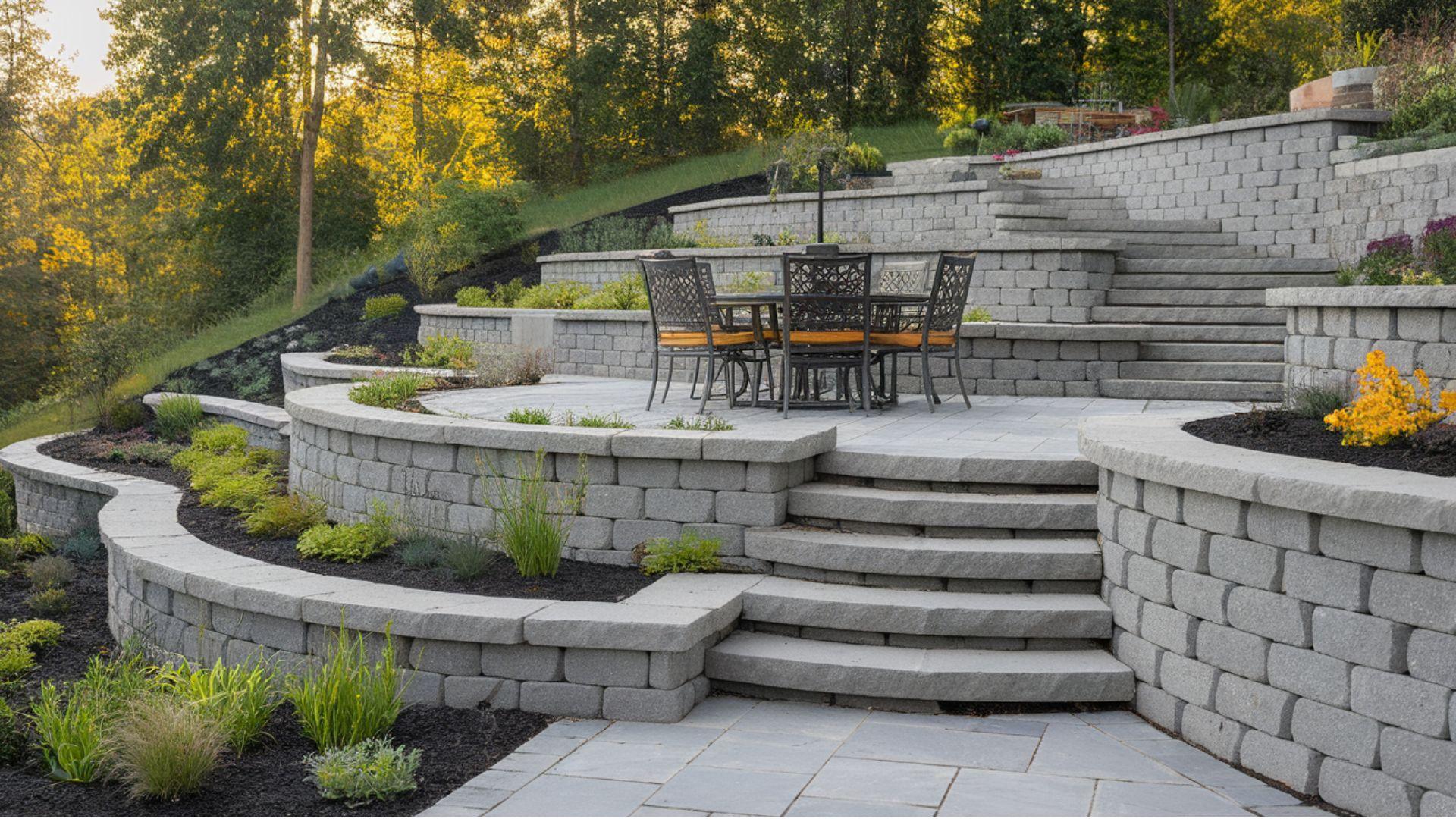 Multi-Level Terraced Patio