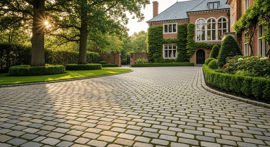 Natural-Stone-or-Cobblestone-Driveway