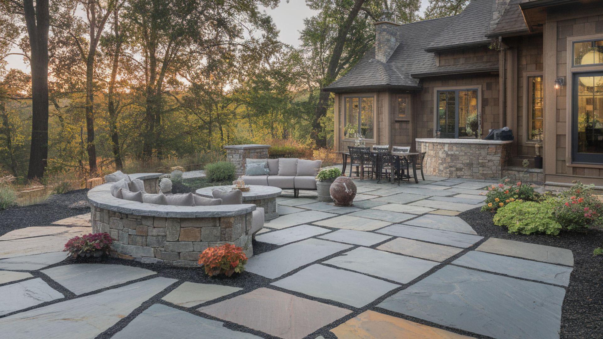 Natural Stone Flagstone Patio