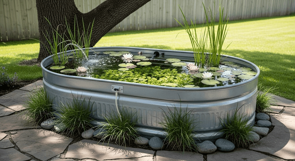 Raised Stock-Tank or Above-Ground Pond