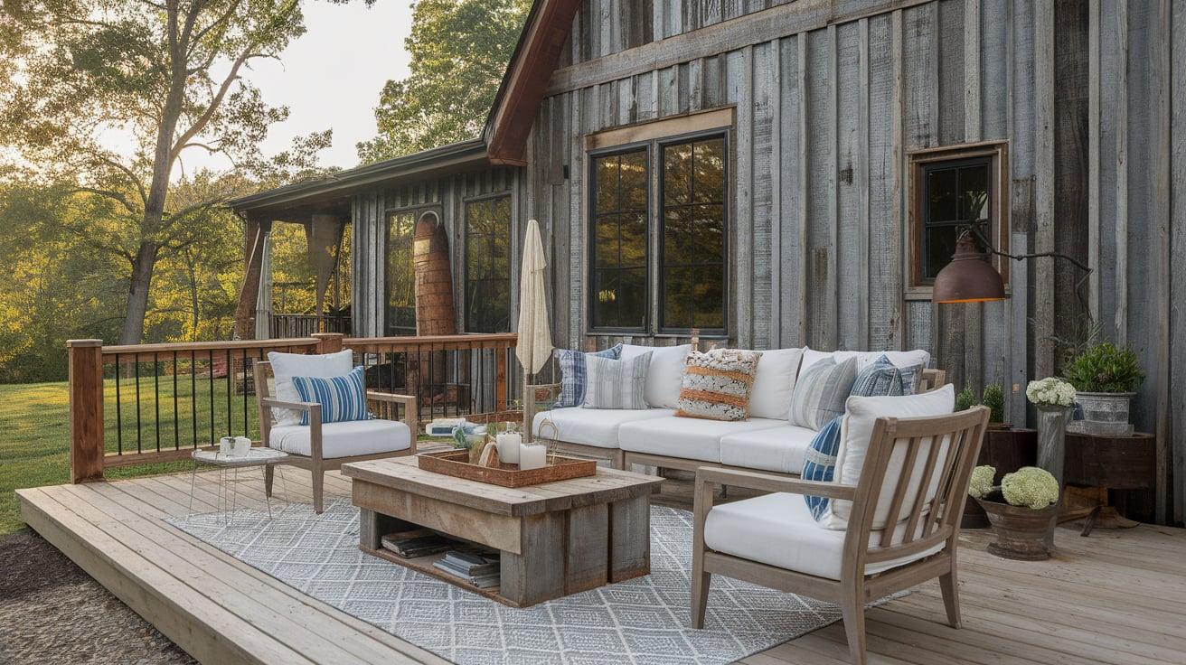 Rustic Barn Wood Deck