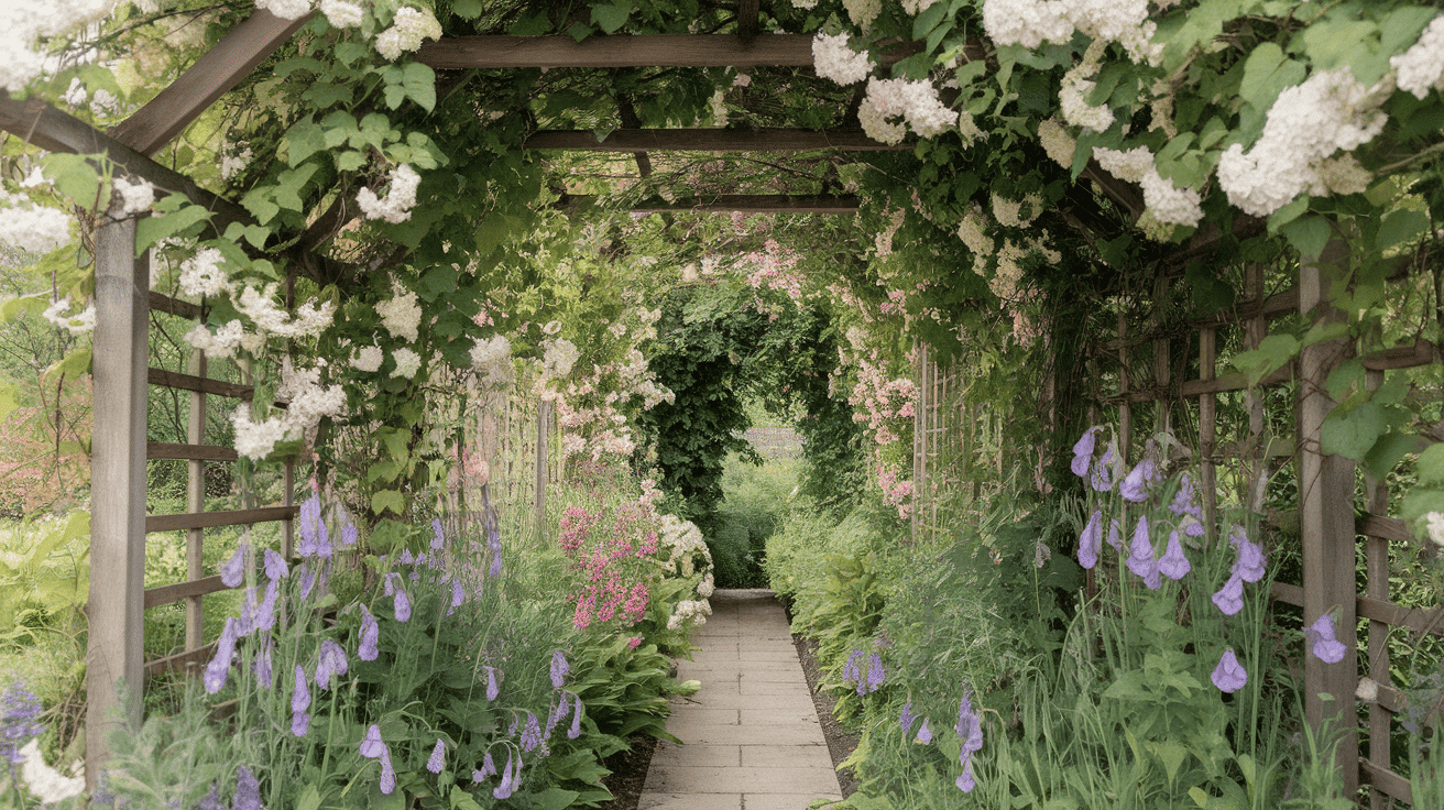 Scented Tunnel with Climbing Jasmine and Honeysuckle