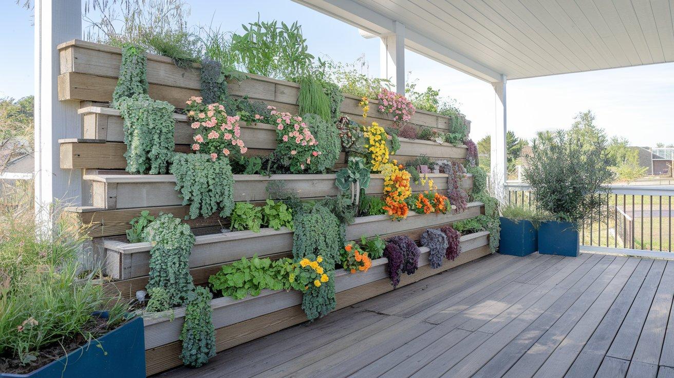 Tiered Planter Privacy Wall
