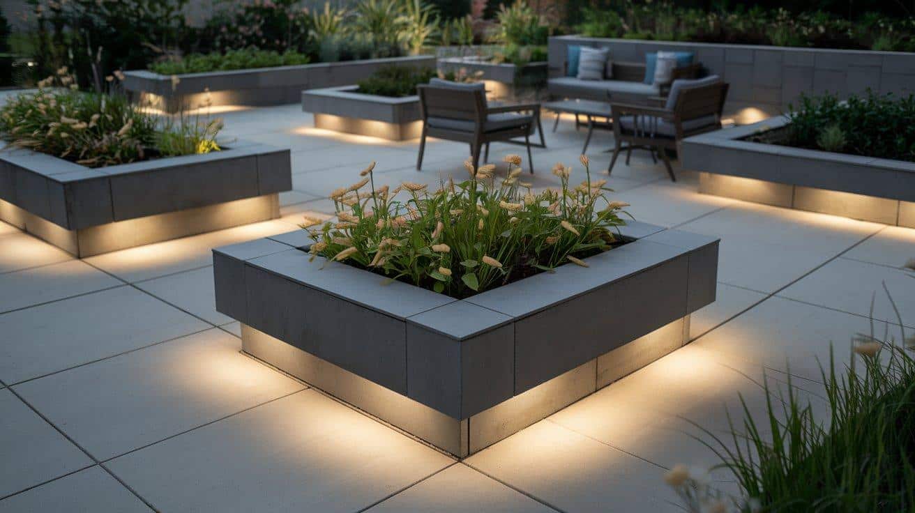 Under-Bench Planter Lights