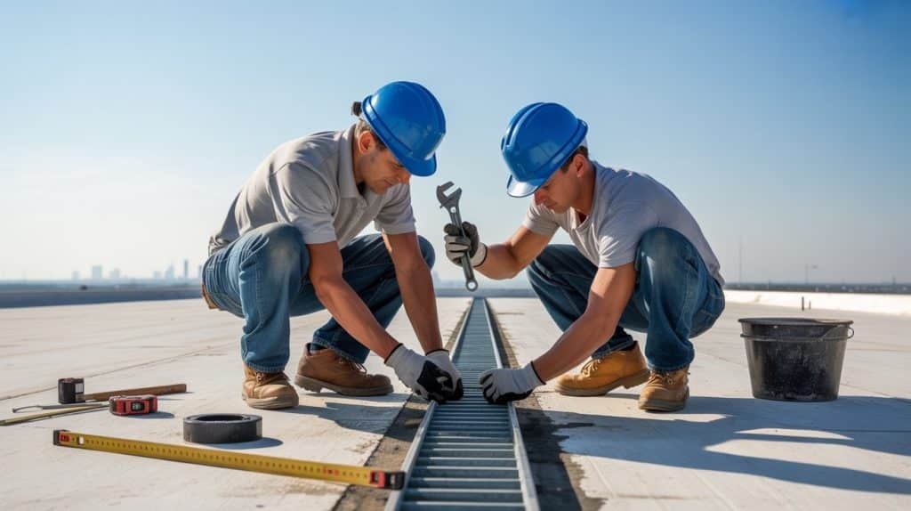 installing-drains-scuppers-or-gutters