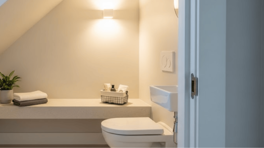 Built in Bench in Toilet