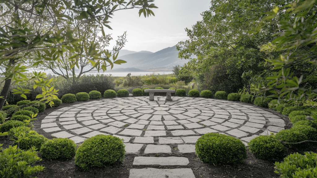 Circular- Garden -Paving